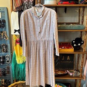 Laura Ashley Pastel Floral Long Sleeve Dress